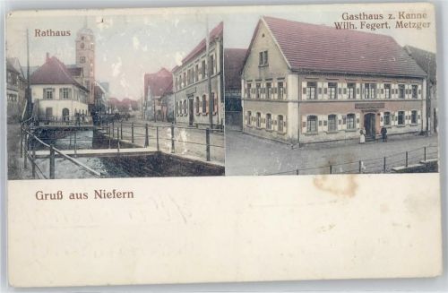 Niefern Gasthaus zur Kanne , Rathaus