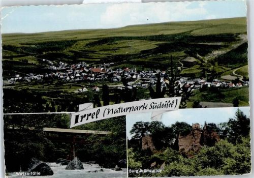 54666 W5527 Irrel - Burg Prümzurlay, Wasserfälle, Kirche, Ortsansicht, Naturpark Südeifel