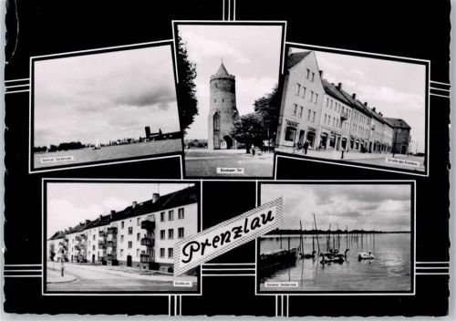 Prenzlau Blindower Tor, Uckersee, Straße des Friedens, Brüderstraße