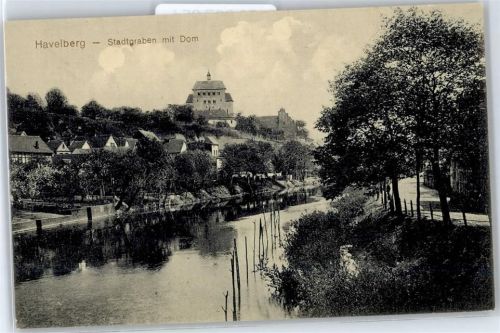 Havelberg Dom, Stadtgraben, Ortsansicht