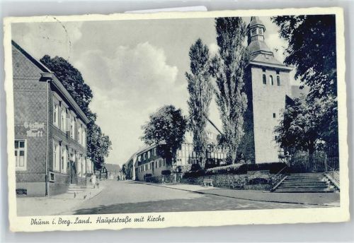 Dhünn Kirche, Ortsansicht, Hauptstraße