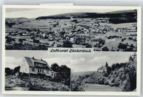 Züntersbach Haus, Schau ins Tal, Fliegeraufnahme, Ortsansicht