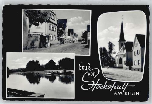 Stockstadt Kirche, Ortsansicht, See