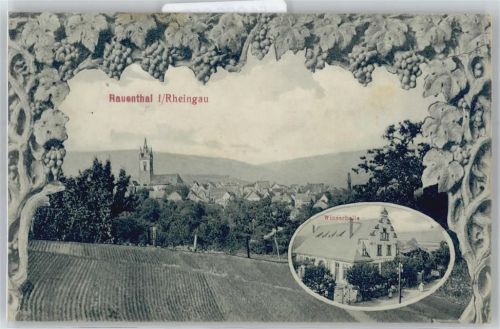 Rauenthal Teilansicht, Winzerhalle
