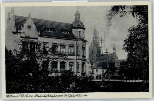 06333 O4270 Hettstedt , Sachs-Anh - Bahnhofstraße, St. Jakobikirche