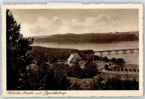 59519 W4773 Körbecke , Möhnesee - Jugendherberge, Körbecker Brücke, Talsperre Möhne-See