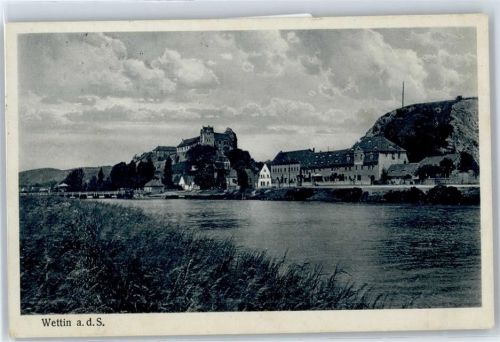 06198 O4114 Wettin - Blick zum Schloß