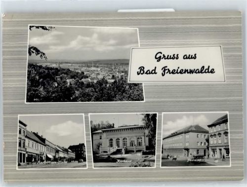 Bad Freienwalde Gesamtansicht, Karl-Marx-Platz, Kurhaus, Postamt