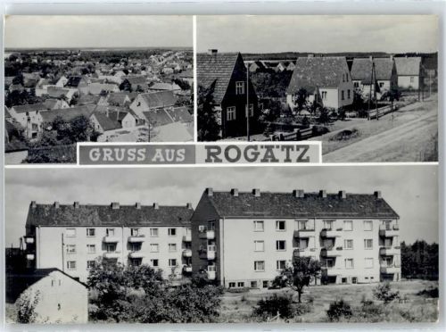 Rogätz Teilansicht, Ortspartie, Wohnhäuser