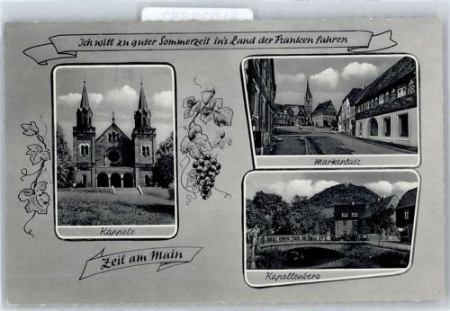 97475 W8729 Zeil a. Main - Kappele, Marktplatz, Kapellenberg