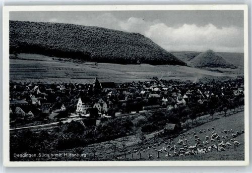 73312 W7340 Deggingen - Kirche, Ortsansicht, Hiltenburg