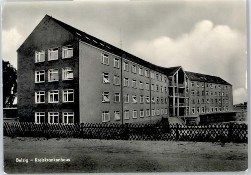 Belzig Kreiskrankenhaus Briefmarke entfernt