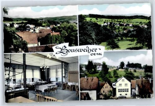 69509 W6942 Bonsweiher - Gasthaus Zur Quelle, Teilansicht