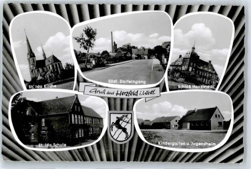 Herzfeld St. Ida Kirche, St. Ida Schule, Schloss Havestadt, Kindergarten, Jugendheim