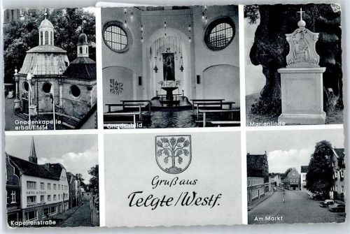 48291 W4404 Telgte - Gnadenkapelle, Kapellenstraße, Markt, Marienlinde