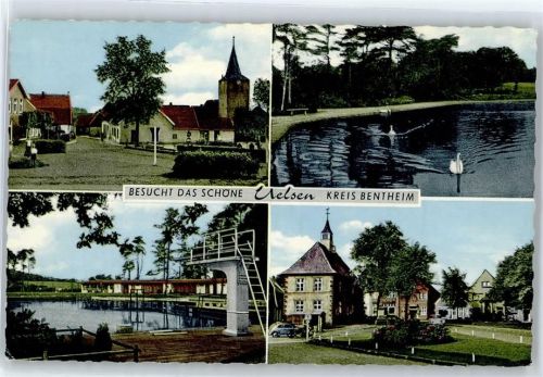 Uelsen Ortspartie, Freibad, Teichpartie