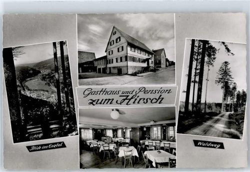 75305 W7540 Dennach - Enztal, Gasthaus Zum Hirsch, Waldweg