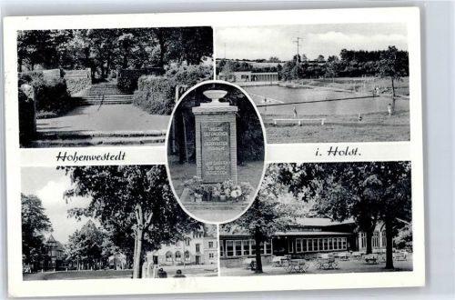 24594 W2354 Hohenwestedt - Freibad, Gasthaus, Denkmal