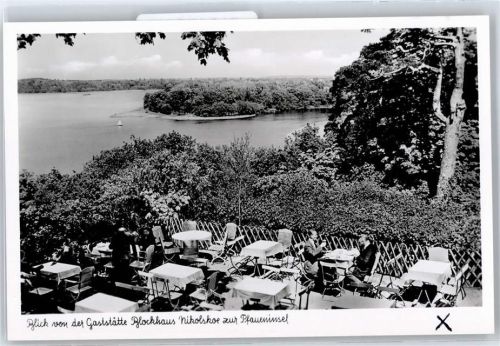 Steglitz Gaststätte Blockhaus Nikolske, Pfaueninsel, Seepartie
