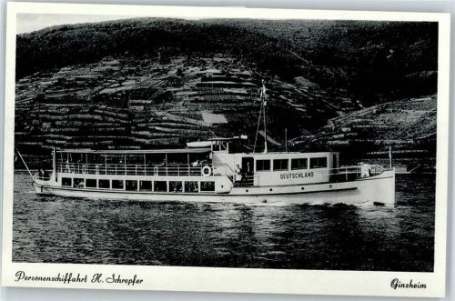 Ginsheim-Gustavsburg Personenschifffahrt Schrepfer