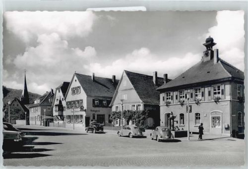 Neckarelz Marktplatz, Gasthaus, Metzgerei zum Schwanen