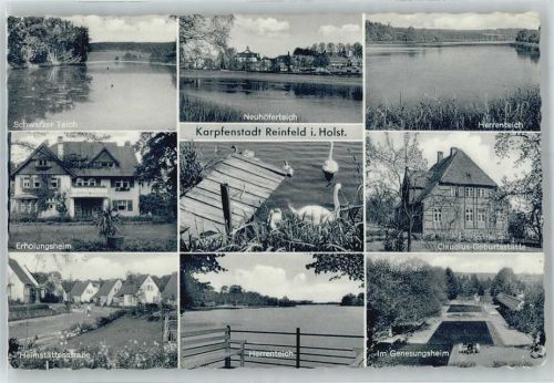23858 W2067 Reinfeld (Holstein) - Schwarzer Teich, Neuhöferteich, Herrenteich, Erholungsheim, Heimstättenstraße, Im Genesungsheim, Claudius-Geburtsstätte