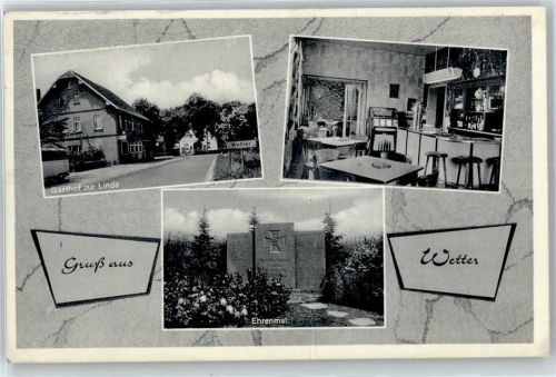 Wetter Gasthof zur Linde, Ehrenmal