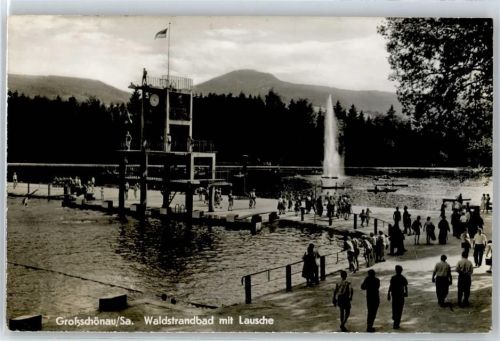 Großschönau Schwimmbad Waldstrandbad mit Lausche