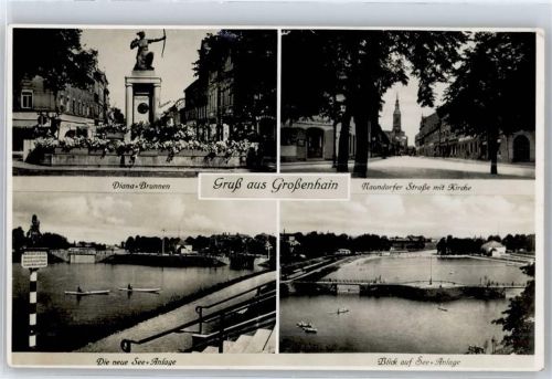 Großenhain Diana-Brunnen, Naundorfer Straße, Kirche, Die neue See-Anlage