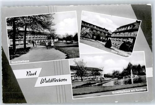 Bad Waldliesborn Kurmittelhaus mit Fontäne, Haus Carola