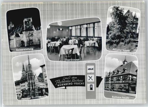 90537 W8501 Feucht - Autobahn Raststätte , Rathaus