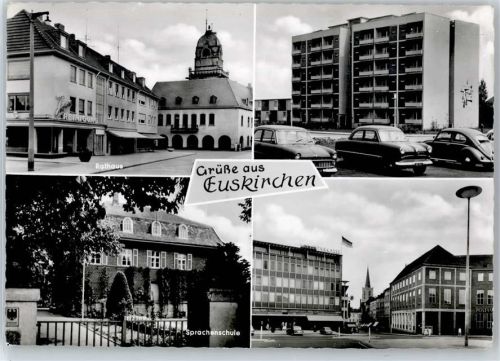 Euskirchen Rathaus, Sprachenschule, Sparkasse, Auto