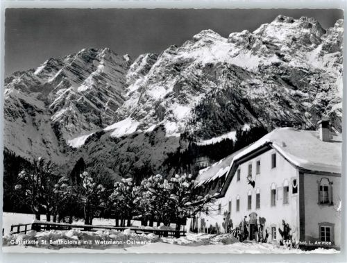 St. Bartholomä Gaststätte mit Watzmann-Ostwand