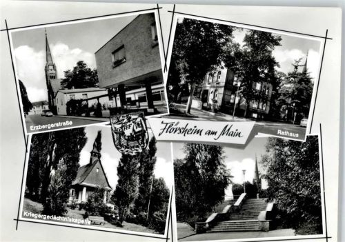 Flörsheim Rathaus, Kriegergedächtniskapelle, Erzberger Straße
