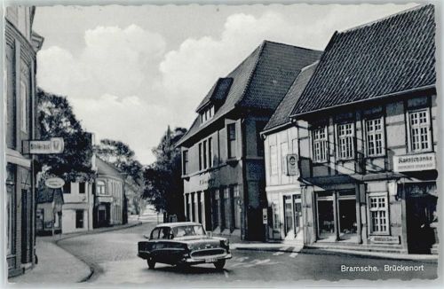 49565 W4550 Bramsche , Hase Gebrauchsspuren Straßenansicht, Brückenort