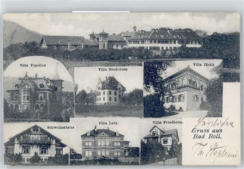 73087 W7325 Bad Boll - Villa Vopelius, Villa Brodersen, Villa Jäckh, Schweizerhaus, Villa Lutz, Villa Friedheim