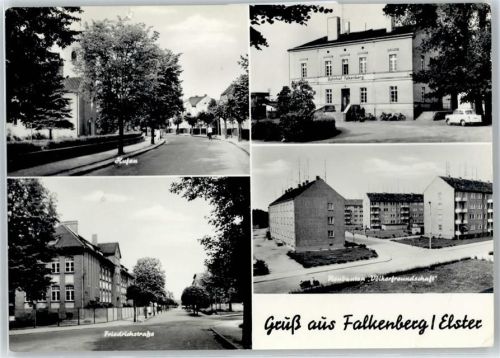 04895 O7900 Falkenberg , Elster - Ortsansicht, Bahnhof