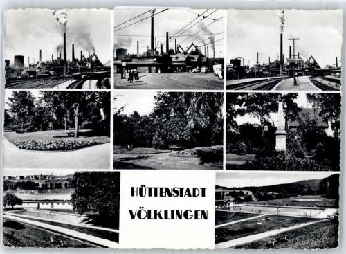 66333 W6620 Völklingen - Bahnhof, Hüttenstadt, Freibad
