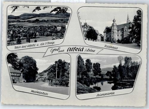 Alfeld Kirche, Ortsansicht, Bergpanorama, Rathaus, Marktplatz, Leinepartie