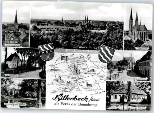 Billerbeck Kirchen, Ortsansicht, Kolvenburg, Rathaus, Richthof