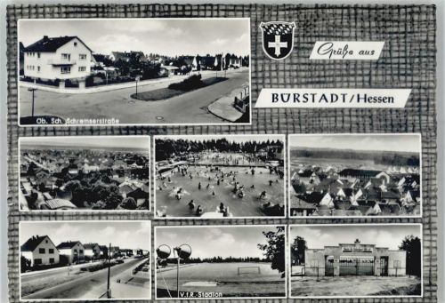 68642 W6842 Bürstadt - Stadion , Schwimmbad