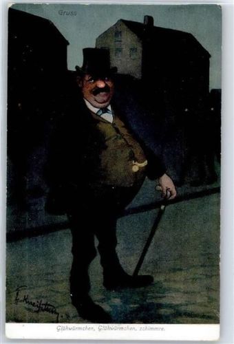 Glühwürmchen , sign.Emil Kneifs Zieher Ottmar