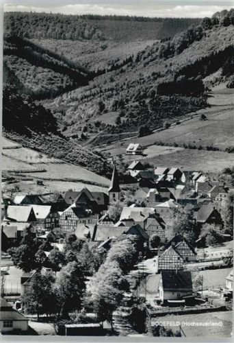 Bödefeld Kirche, Ortsansicht