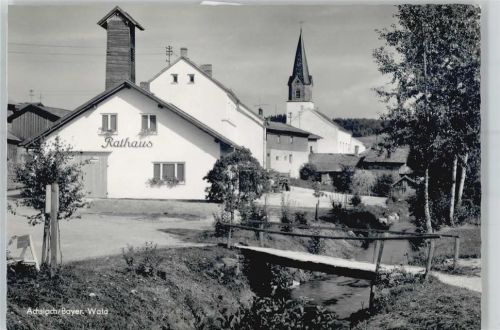 Achslach Kirche, Rathaus, Ortsansicht, Pension Cafe Bendikt Ebner