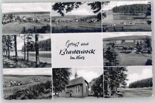 Buntenbock Gesamtansicht, Flusspartie, Kirche