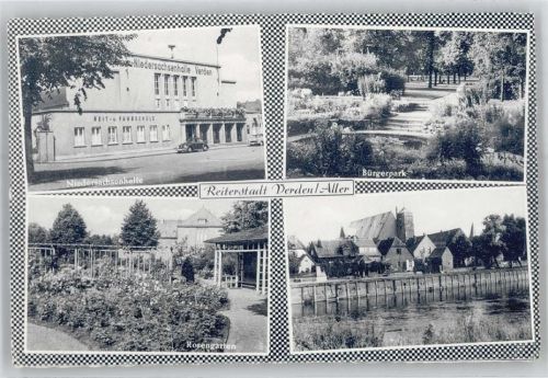 27283 W2810 Verden (Aller) - Niedersachsenhalle, Rosengarten, Bürgerpark
