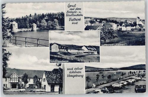 Valbert Talsperre, Hotel und Pension Hüttekanne, Schullandheim, Listertalsperre