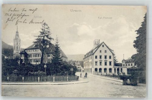 78147 W7741 Urach , Baden - Schloss, Postamt
