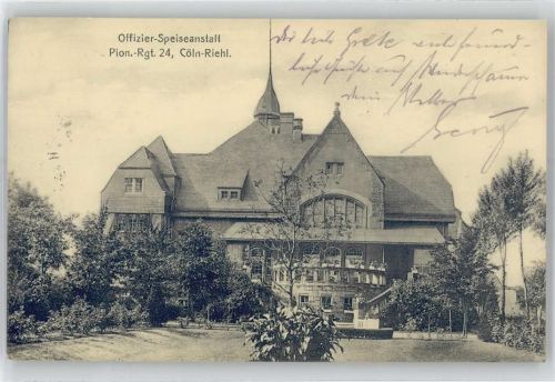 Köln Riehl 503 Offiziers-Speiseanstalt Pion.-Rgt. 24