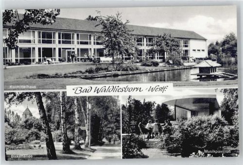 Bad Waldliesborn Kurmittelhaus, Birkenallee, Musikpavillon